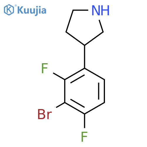 3-(3-bromo-2,4-difluorophenyl)pyrrolidine structure