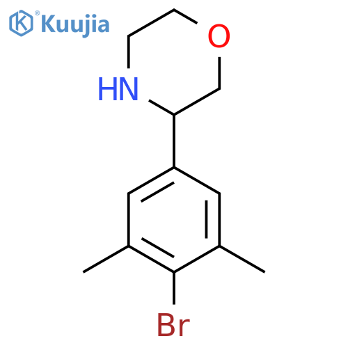 3-(4-bromo-3,5-dimethylphenyl)morpholine structure