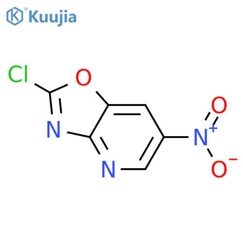 2-chloro-6-nitro-1,3oxazolo4,5-bpyridine structure