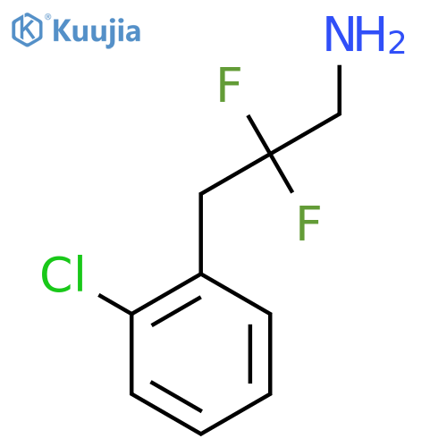 3-(2-chlorophenyl)-2,2-difluoropropan-1-amine structure