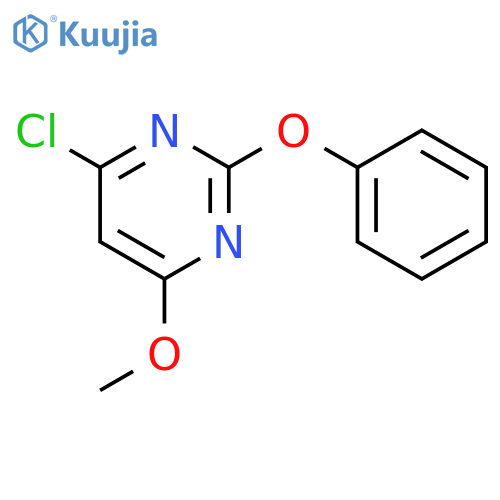 Pyrimidine, 4-chloro-6-methoxy-2-phenoxy- structure