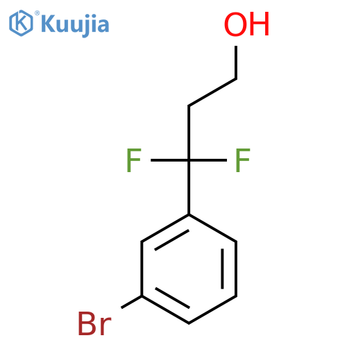 3-(3-Bromophenyl)-3,3-difluoropropan-1-ol structure