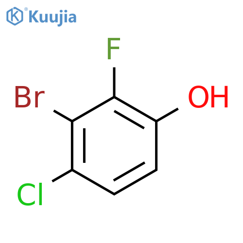 3-Bromo-4-chloro-2-fluorophenol structure