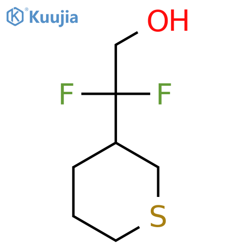 2,2-difluoro-2-(thian-3-yl)ethan-1-ol structure