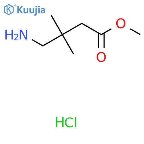 methyl 4-amino-3,3-dimethylbutanoate hydrochloride structure
