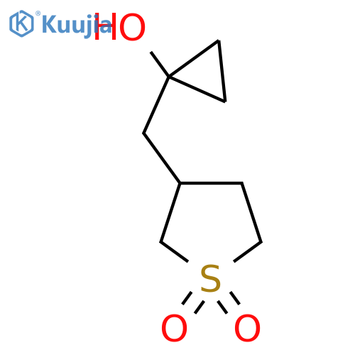 3-(1-hydroxycyclopropyl)methyl-1lambda6-thiolane-1,1-dione structure