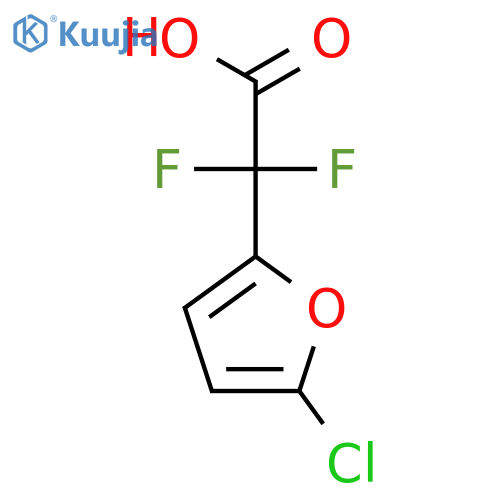 2-(5-chlorofuran-2-yl)-2,2-difluoroacetic acid structure