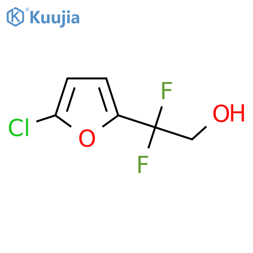 2-(5-chlorofuran-2-yl)-2,2-difluoroethan-1-ol structure