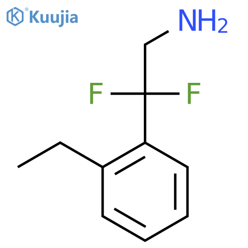 2-(2-ethylphenyl)-2,2-difluoroethan-1-amine structure