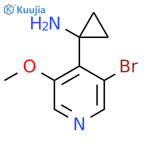 1-(3-Bromo-5-methoxypyridin-4-yl)cyclopropan-1-amine structure