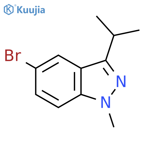 5-Bromo-3-isopropyl-1-methyl-1H-indazole structure