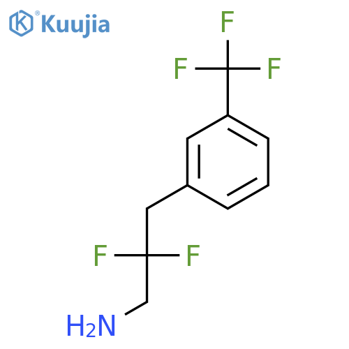 2,2-difluoro-3-3-(trifluoromethyl)phenylpropan-1-amine structure