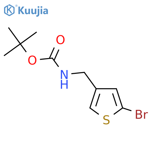 tert-butyl N-(5-bromothiophen-3-yl)methylcarbamate structure