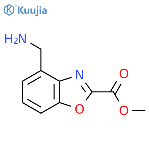 Methyl 4-(aminomethyl)benzo[d]oxazole-2-carboxylate structure