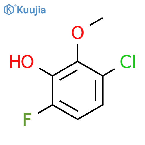 3-Chloro-6-fluoro-2-methoxyphenol structure