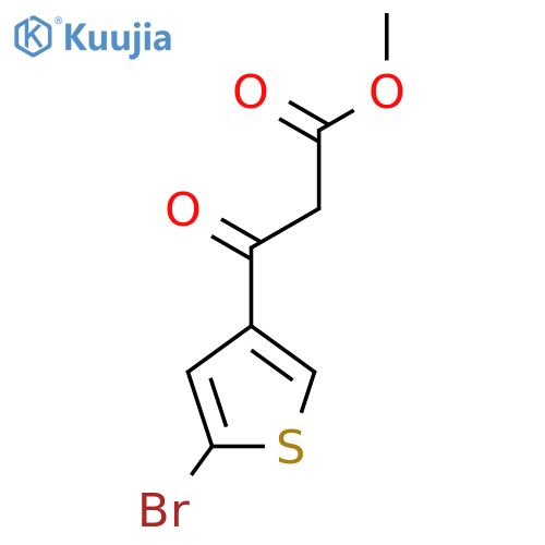 methyl 3-(5-bromothiophen-3-yl)-3-oxopropanoate structure