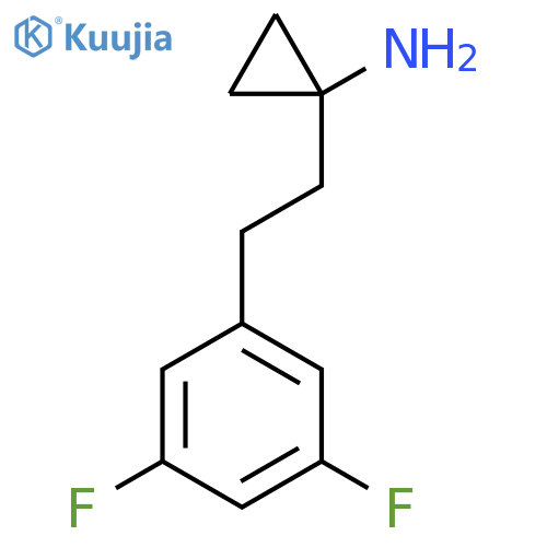 1-2-(3,5-difluorophenyl)ethylcyclopropan-1-amine structure