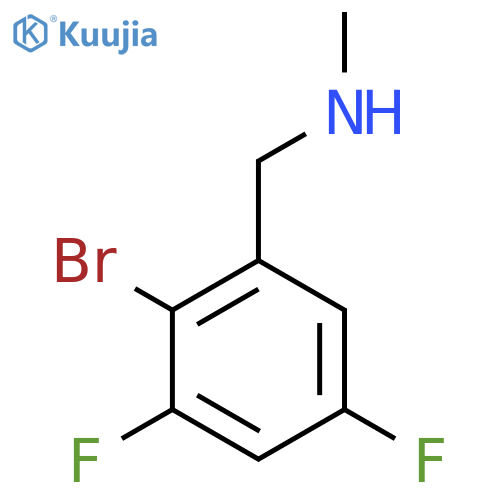 (2-bromo-3,5-difluorophenyl)methyl(methyl)amine structure