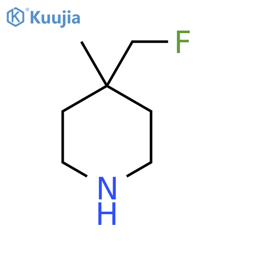 4-(Fluoromethyl)-4-methylpiperidine structure