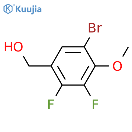 (5-Bromo-2,3-difluoro-4-methoxyphenyl)methanol structure