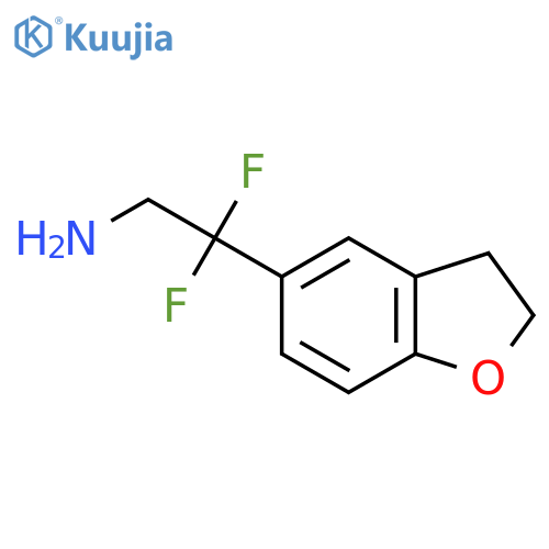 2-(2,3-dihydro-1-benzofuran-5-yl)-2,2-difluoroethan-1-amine structure