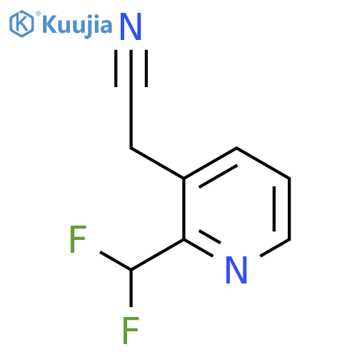 2-(Difluoromethyl)pyridine-3-acetonitrile structure