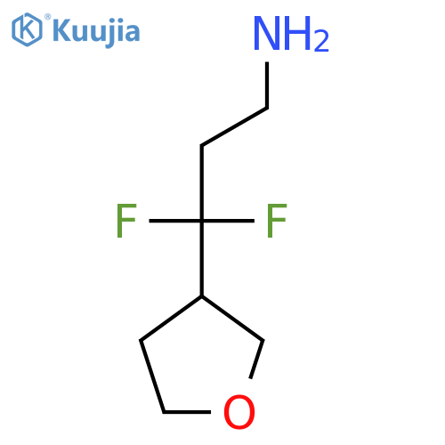 3,3-difluoro-3-(oxolan-3-yl)propan-1-amine structure