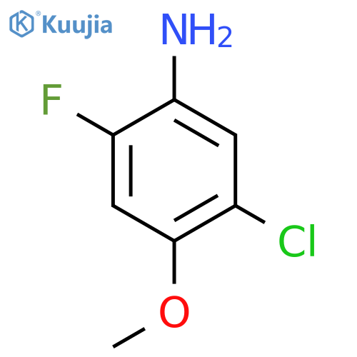 5-chloro-2-fluoro-4-methoxyaniline structure