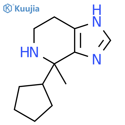 4-cyclopentyl-4-methyl-3H,4H,5H,6H,7H-imidazo4,5-cpyridine structure