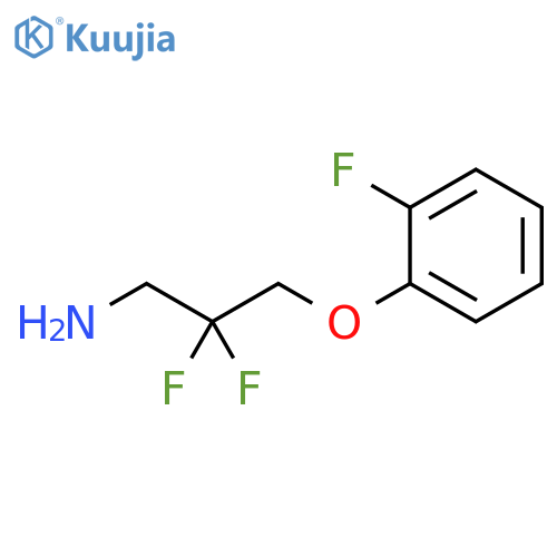 1-Propanamine, 2,2-difluoro-3-(2-fluorophenoxy)- structure