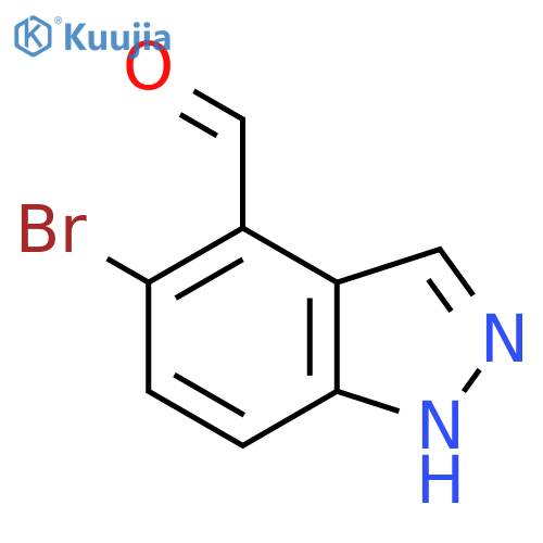 5-bromo-1H-indazole-4-carbaldehyde structure