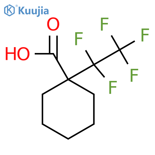 1-(pentafluoroethyl)cyclohexane-1-carboxylic acid structure