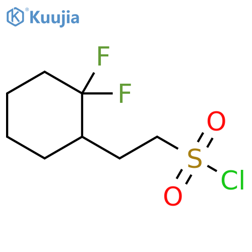 Cyclohexaneethanesulfonyl chloride, 2,2-difluoro- structure