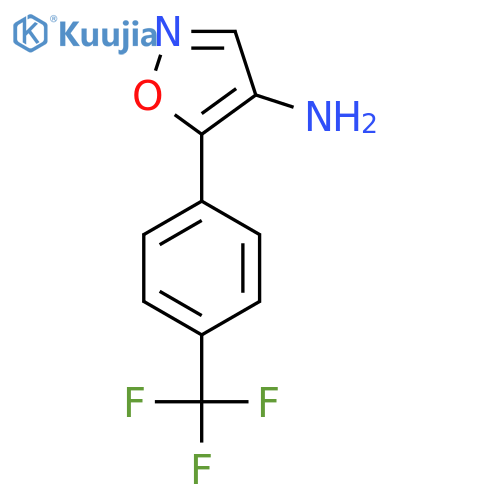 5-4-(trifluoromethyl)phenyl-1,2-oxazol-4-amine structure