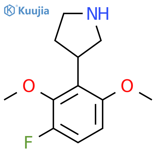 3-(3-fluoro-2,6-dimethoxyphenyl)pyrrolidine structure