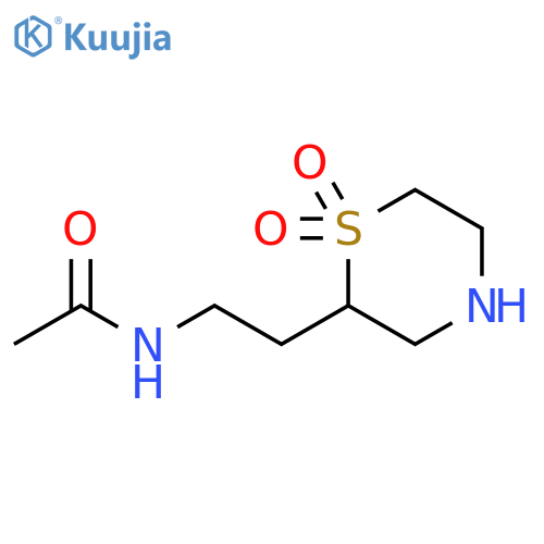 Acetamide, N-[2-(1,1-dioxido-2-thiomorpholinyl)ethyl]- structure