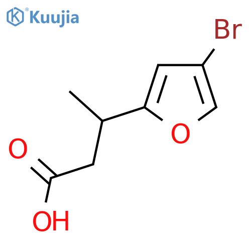 3-(4-bromofuran-2-yl)butanoic acid structure