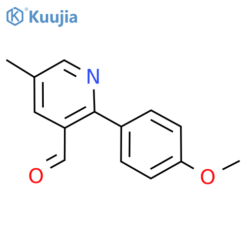 2-(4-Methoxyphenyl)-5-methylnicotinaldehyde structure