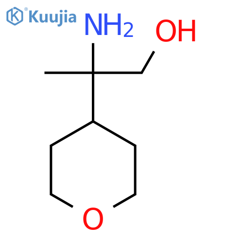 2-amino-2-(oxan-4-yl)propan-1-ol structure