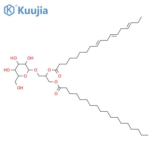 Glycerol 1,2-dialkanoates; Glycerol 1-octadecanoate 2-(9Z,12Z,15Z-octadecatrienoate), 3-O-β-D-Galactopyranoside structure