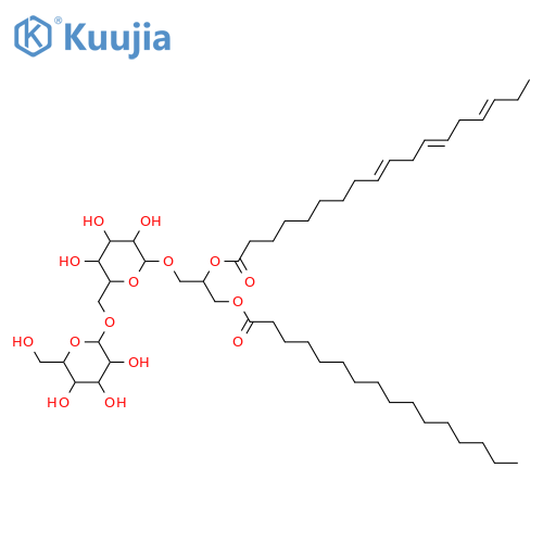 Glycerol 1,2-dialkanoates; Glycerol 1-hexadecanoate 2-(9Z,12Z,15Z-octadecatrienoate), 3-O-[α-D-Galactopyranosyl-(1→6)-β-D-galactopyranoside] structure