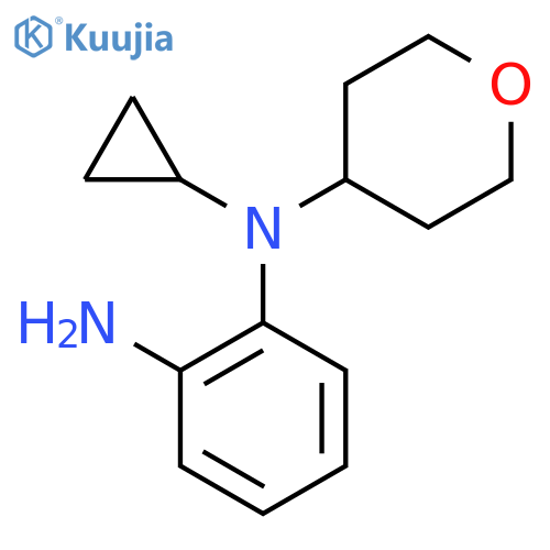 N1-Cyclopropyl-N1-(oxan-4-yl)benzene-1,2-diamine structure