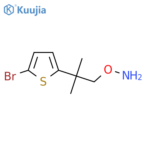 O-2-(5-bromothiophen-2-yl)-2-methylpropylhydroxylamine structure