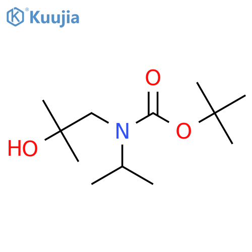 tert-butyl N-(2-hydroxy-2-methylpropyl)-N-(propan-2-yl)carbamate structure