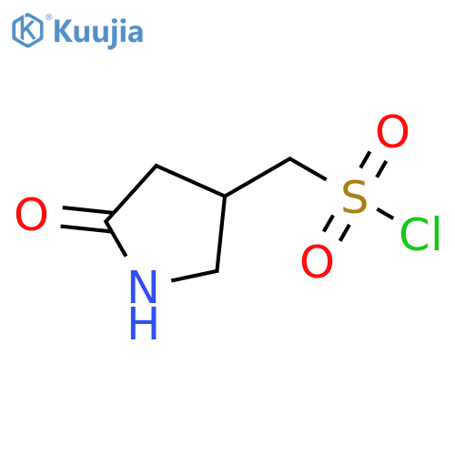 (5-oxopyrrolidin-3-yl)methanesulfonyl chloride structure