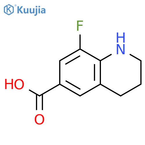 6-Quinolinecarboxylic acid, 8-fluoro-1,2,3,4-tetrahydro- structure