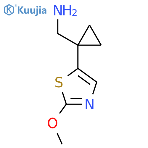 1-(2-methoxy-1,3-thiazol-5-yl)cyclopropylmethanamine structure