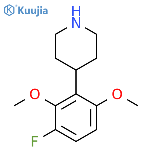 4-(3-fluoro-2,6-dimethoxyphenyl)piperidine structure