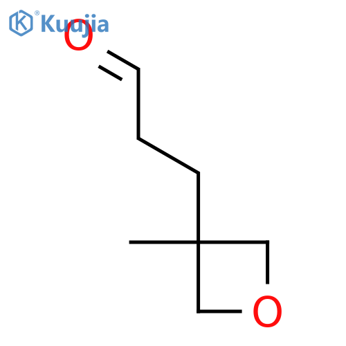 3-(3-methyloxetan-3-yl)propanal structure