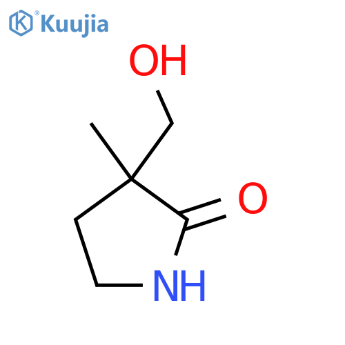 3-(Hydroxymethyl)-3-methylpyrrolidin-2-one structure